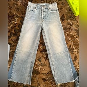 AZUL by MOUSSY Flare Cropped Jeans